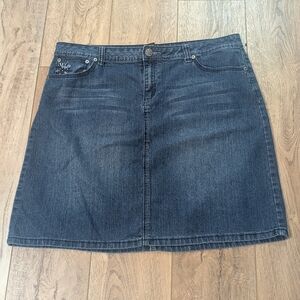 Baccini Dark Blue Mini Skirt
